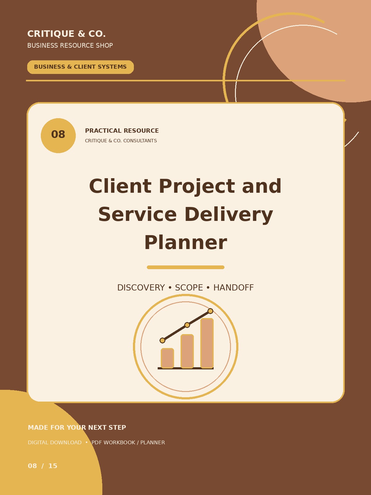 Client Project and Service Delivery Planner cover
