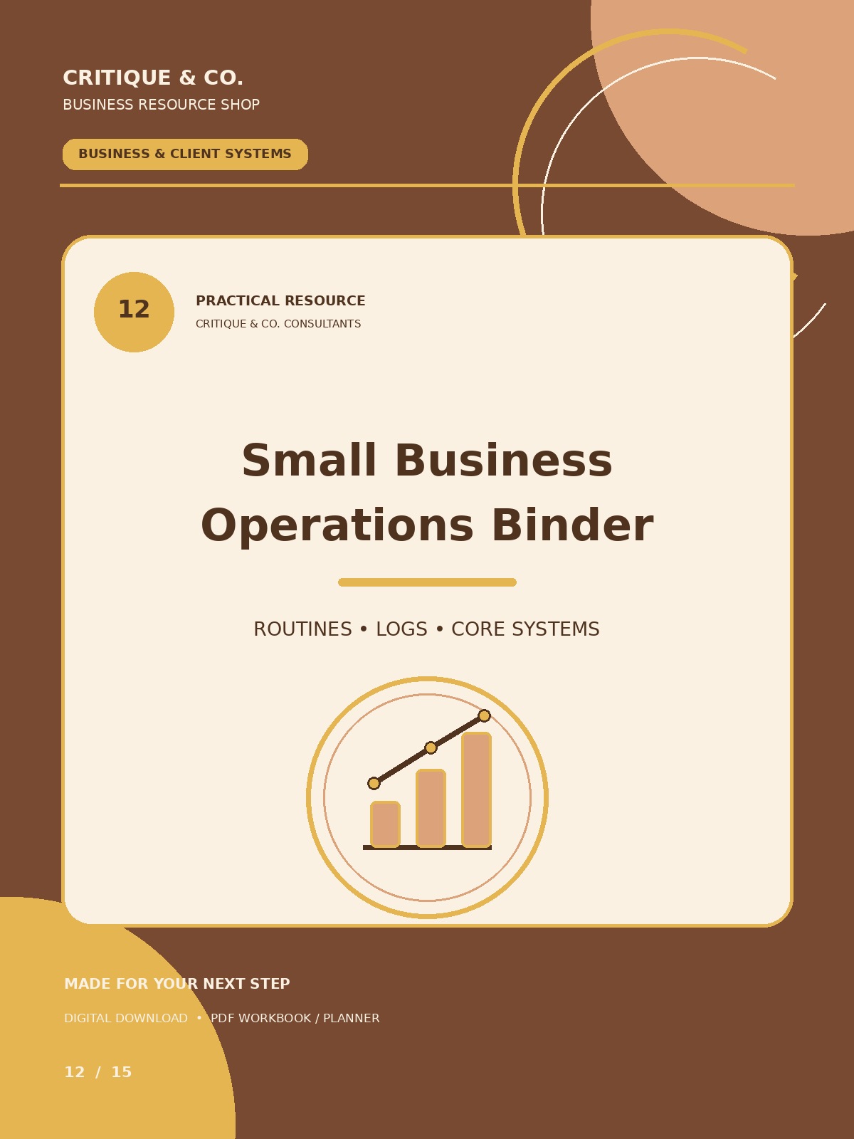 Small Business Operations Binder cover